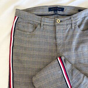 90's Vintage Striped Tommy Hilfiger Slim Plaid Trouser Size 6